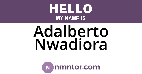 Adalberto Nwadiora