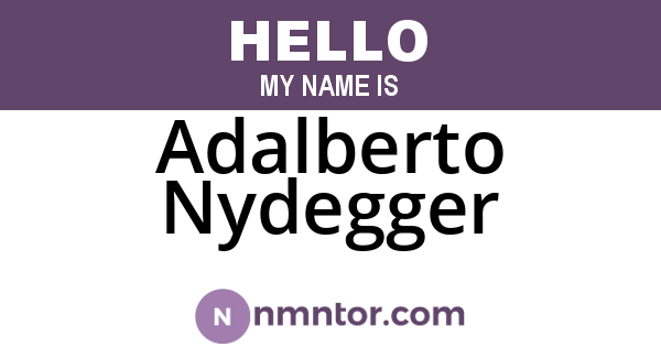 Adalberto Nydegger