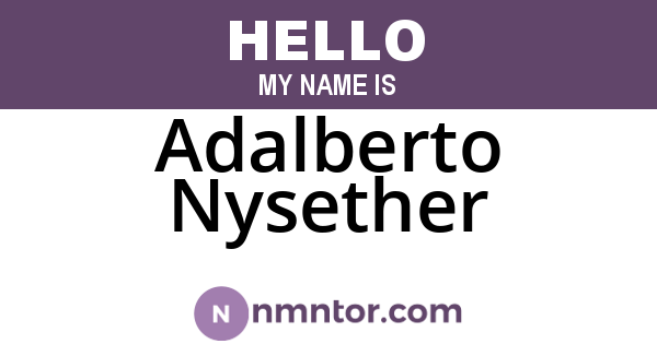 Adalberto Nysether