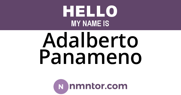 Adalberto Panameno
