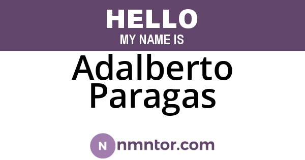 Adalberto Paragas