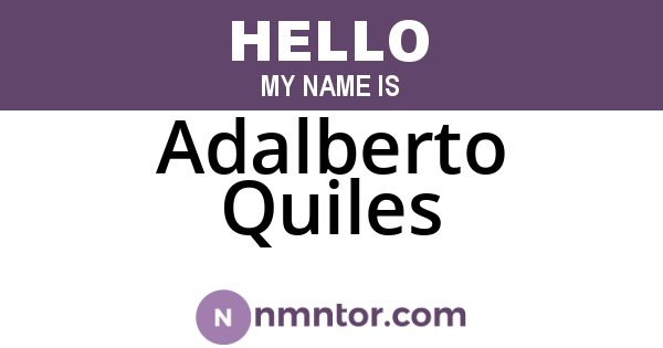 Adalberto Quiles