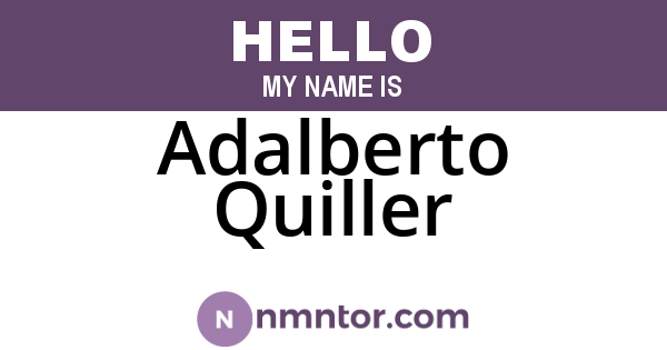 Adalberto Quiller
