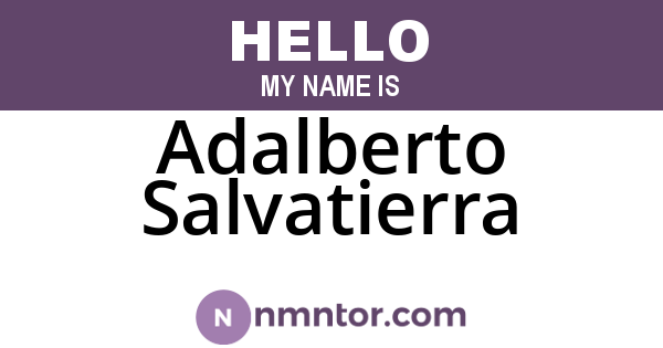 Adalberto Salvatierra