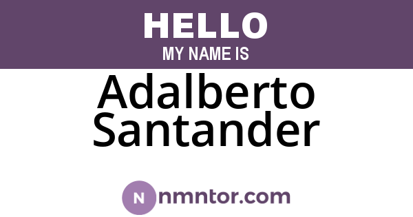 Adalberto Santander