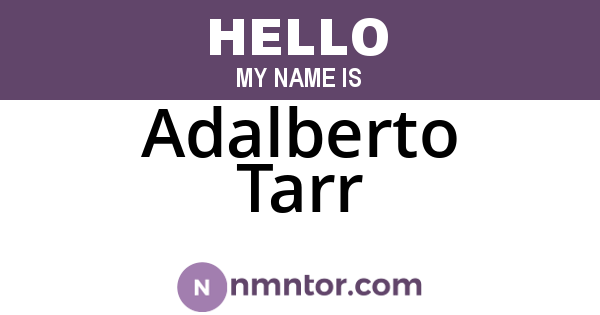 Adalberto Tarr