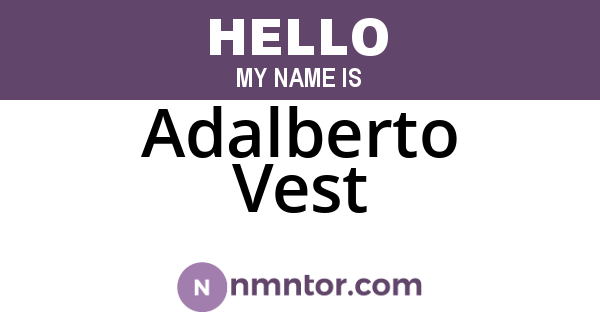 Adalberto Vest