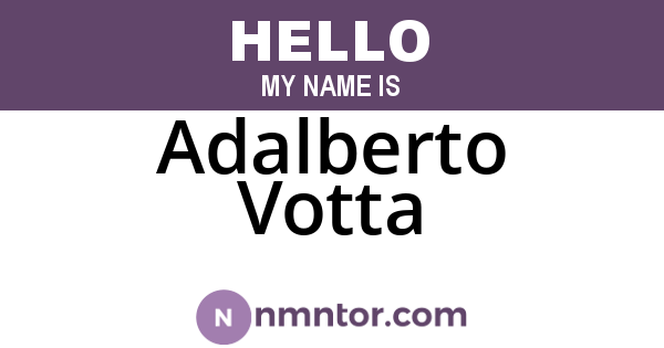 Adalberto Votta