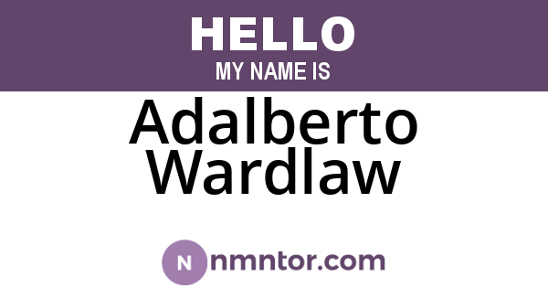 Adalberto Wardlaw