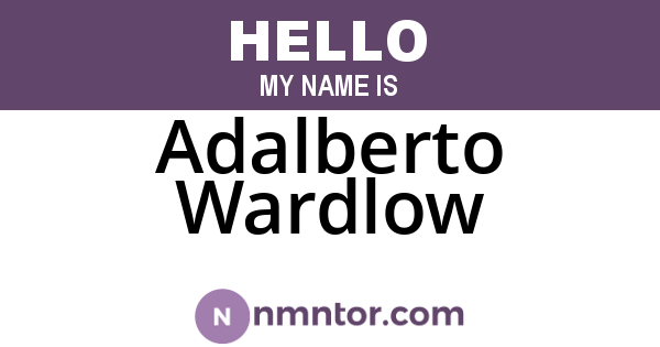 Adalberto Wardlow