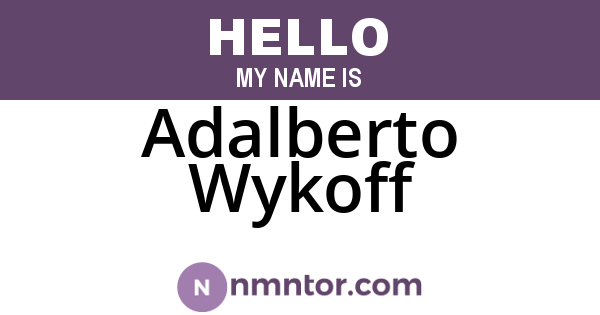 Adalberto Wykoff