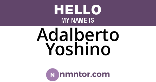 Adalberto Yoshino