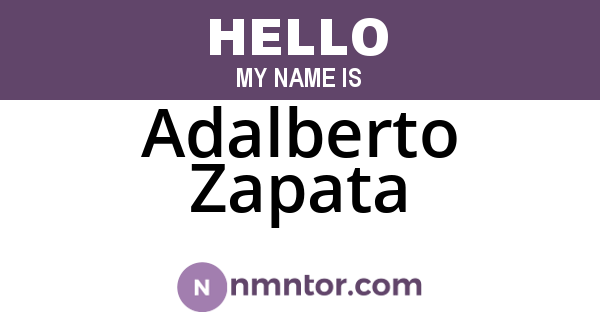 Adalberto Zapata