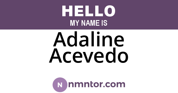 Adaline Acevedo