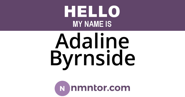 Adaline Byrnside