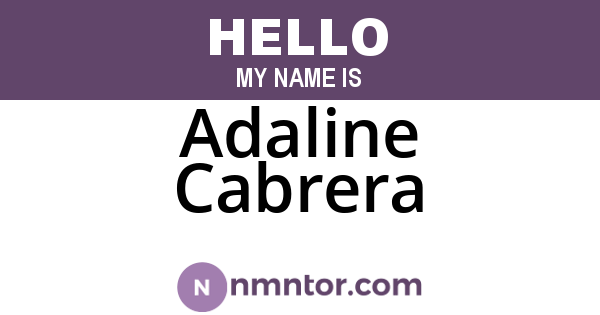 Adaline Cabrera