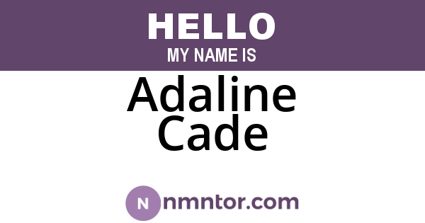 Adaline Cade