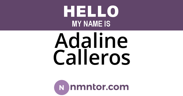 Adaline Calleros