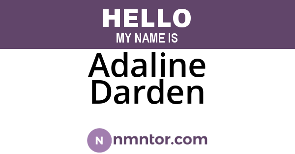 Adaline Darden