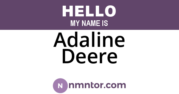 Adaline Deere