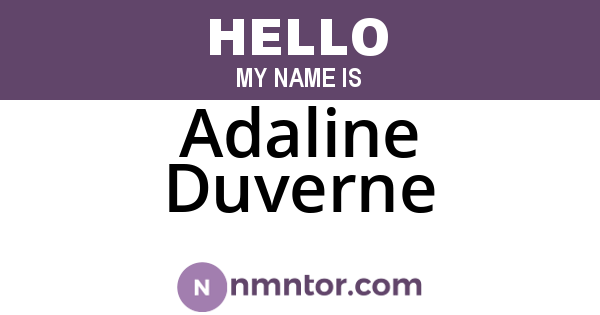 Adaline Duverne