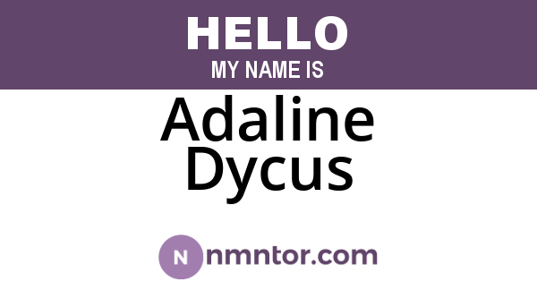 Adaline Dycus