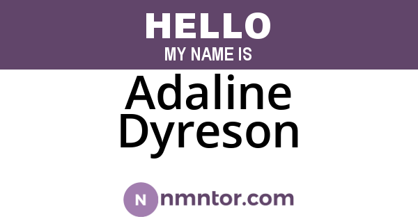 Adaline Dyreson