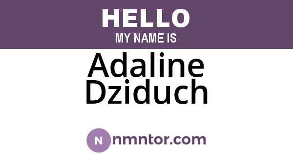 Adaline Dziduch