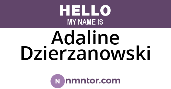 Adaline Dzierzanowski