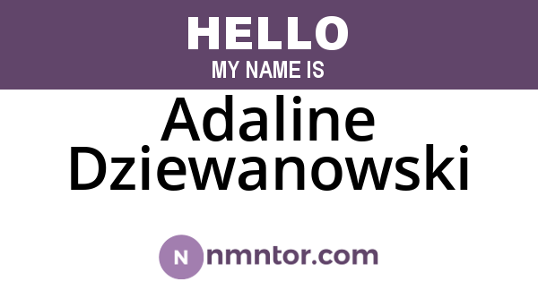 Adaline Dziewanowski