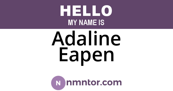 Adaline Eapen