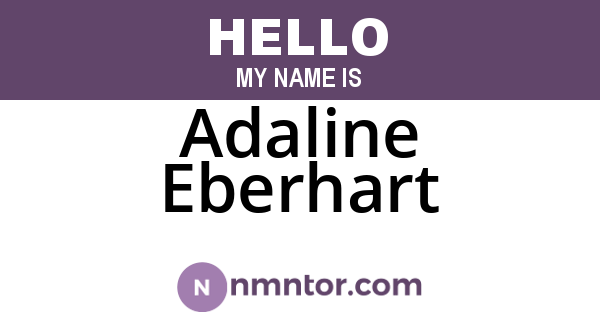 Adaline Eberhart