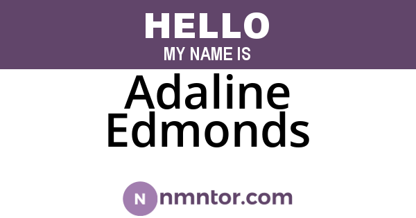 Adaline Edmonds