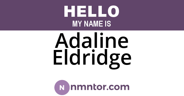 Adaline Eldridge
