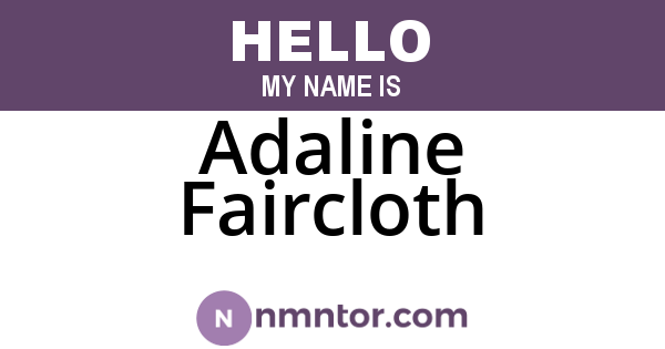 Adaline Faircloth