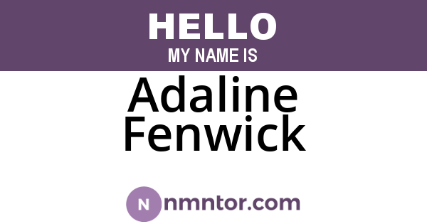 Adaline Fenwick