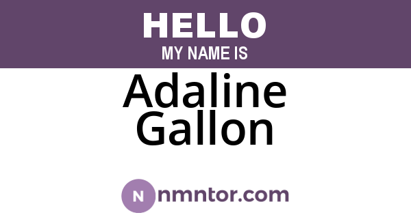 Adaline Gallon