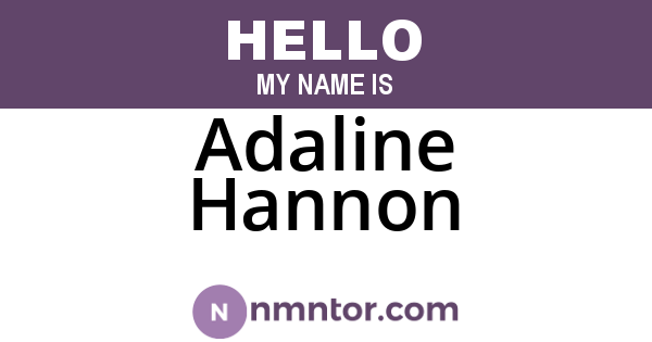 Adaline Hannon