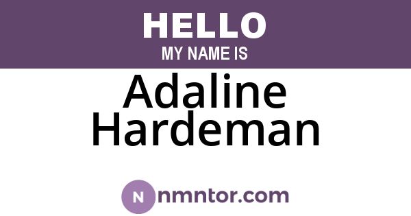 Adaline Hardeman