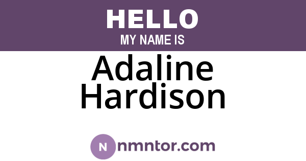 Adaline Hardison