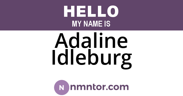 Adaline Idleburg