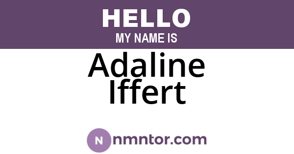 Adaline Iffert