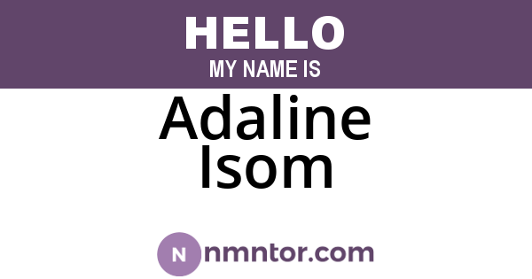 Adaline Isom