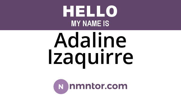 Adaline Izaquirre