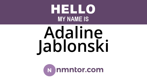 Adaline Jablonski