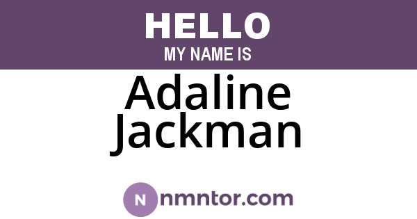 Adaline Jackman
