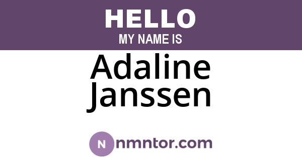 Adaline Janssen