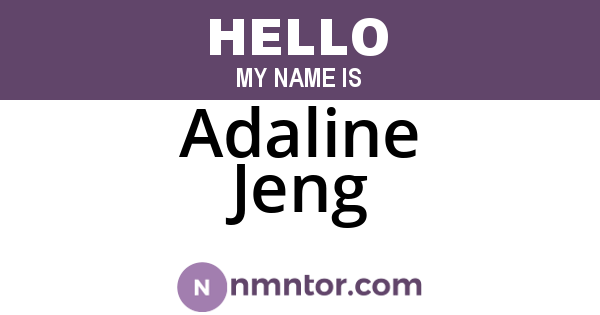 Adaline Jeng