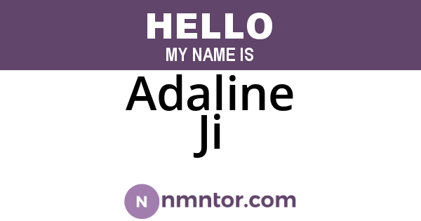 Adaline Ji