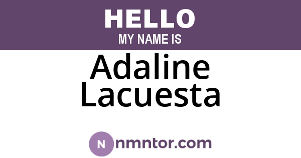 Adaline Lacuesta
